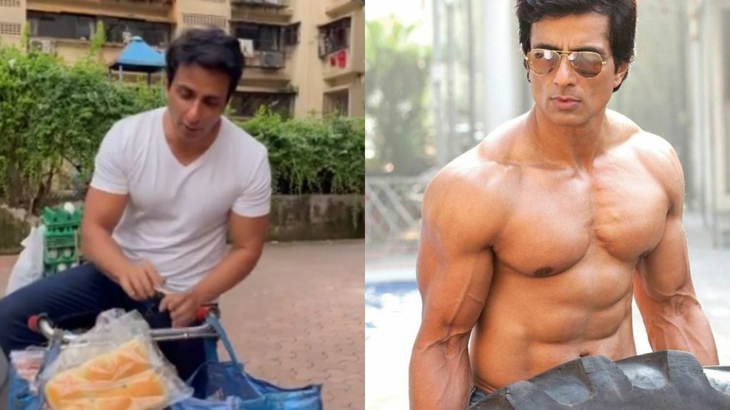 Actor Sonu Sood Selling Bread And Eggs On Bicycle, But Why? Watch Video Sonu Sood