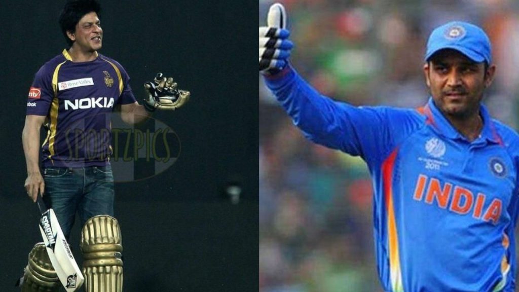 Shah Rukh And Virender Sehwag